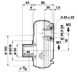 Multiplikator GBF-20-S-2-3.0 (F/Gr2) z tuleją