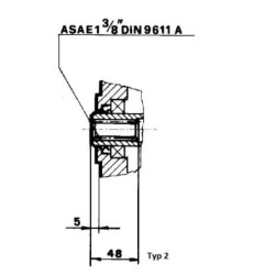 Multiplikator GBF-30-S-1-3.0 (M/Gr3) z wałkiem