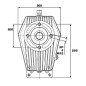 Multiplikator 30-ST-8-3.5 (M-F/Gr3) z tuleją/wałkiem