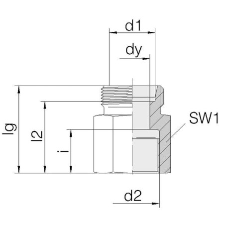 Złącze GAV12LR3/8 BSP