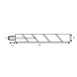 UNSTGGS30250CR Sworzeń 30x250 mm gwint: M27 Kramp