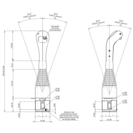 Joystick z 1 przyciskiem