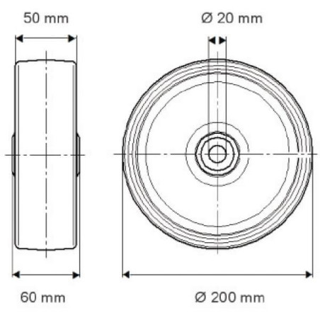 Koło 200 mm