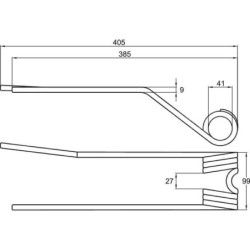 Palec zgrabiarki LD , pasuje do Deutz-Fahr