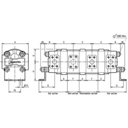 Dzielnik strumienia HDD30.43-MC+43-MC+C3030-MD+43-MC+43-MC-N