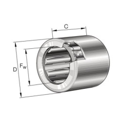 Łożysko igiełkowe jednokierunkowe 20x26x16 mm INA/FAG