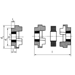 Piasta GG HRC 90, TL 1108 F