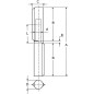 Rolki spawane do drzwi 120 mm