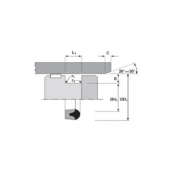 ZA1008013DS Uszczelniacz tłoczyska ZA-DS 100x80x13mm Kramp