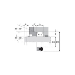 ZA1008013DS Uszczelniacz tłoczyska ZA-DS 100x80x13mm Kramp