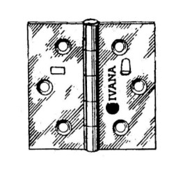 Zawias czworokątny 75x75 mm ze stali A2