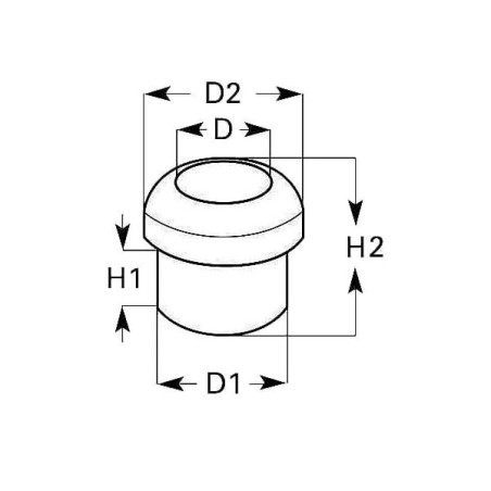 Przepust kablowy, 10x14x10 mm 1-stronnie otwarty