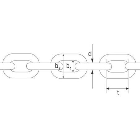 Łańcuch o dużej wytrzymałości 11x31 mm