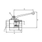 Zawór kulowy 2-drog. 1 1/4 BSP
