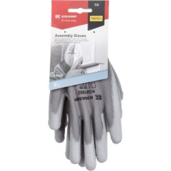 Rękawice robocze roz. 10/XL szare, 3-pak nylon/polyester L=26 cm Protect Kramp