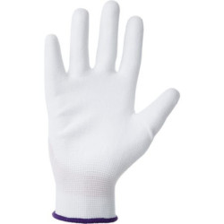 Rękawice robocze roz. 8/M białe, 3-pak nylon/polyester L=24 cm Protect Kramp